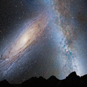 Andromeda Collides Milky Way